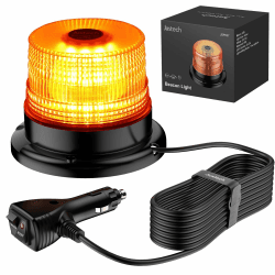 Justech 40 LED Rundumleuchte Blitzleuchte 7 Modus mit 5m Netzkabel Angebot bei HelloDeals