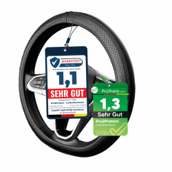 🏎️ 2X Test SEHR GUT 🏎️ Pro2Protect Lenkradbezug Leder | Auto Zubehör Innenraum | Lenkradhüllen Grand Tour | Lenkradschoner PKW | Lenkrad Bezug Lenkradschutz | Autozubehör Geschenke für Frauen und Männer Black Line Angebot bei HelloDeals