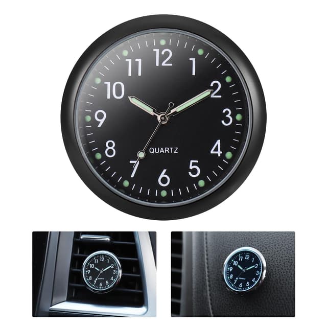 JIZZU Auto Uhr für Fahrzeug Armaturenbrett ⏰🚗