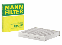 🚗 MANN-FILTER CUK 2442 Innenraumfilter/Kabinenluftfilter - Pollenfilter mit Aktivkohle 🏞️ Angebot bei HelloDeals