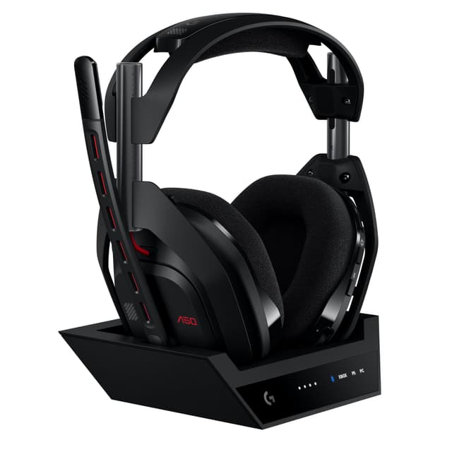 🎮 Logitech G Astro A50 LIGHTSPEED kabellose Gaming-Headset + Basisstation (Gen 5) - Schwarz Schwarz A50 - PLAYSYNC Nur Audio Headset