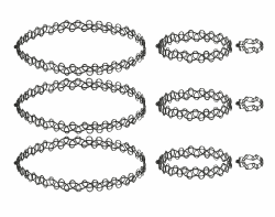 🌟 eLander Halsketten-Set 🌟 Halskette + Armband + Ring 🌟 Vintage Retro Stil Tattoo Set Angebot bei HelloDeals