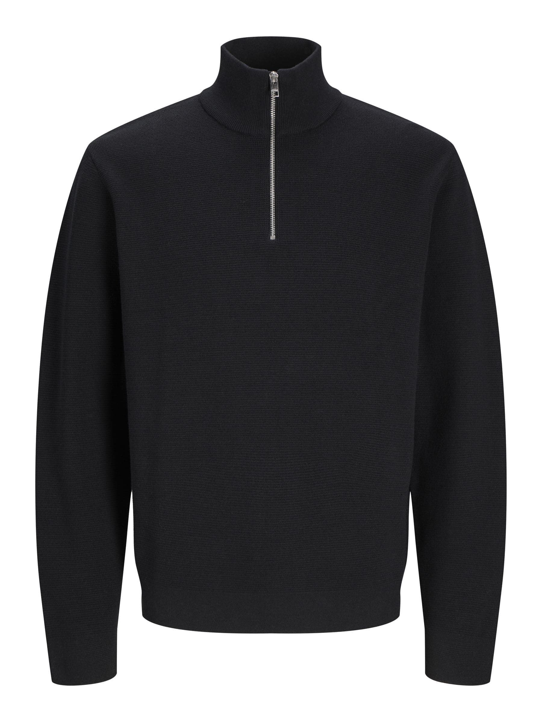 🔥 Super Deal: Jack & Jones Herren Jprblamilano Stitch Strick-Halbzipper Pullover M Schwarz