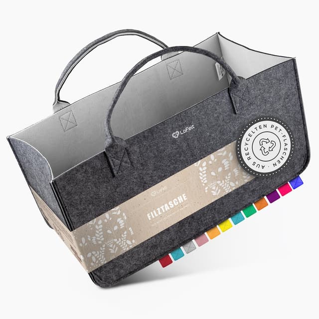 LoFelt® Filztasche - Großartige Einkaufstasche aus recyceltem Plastik 🛍️