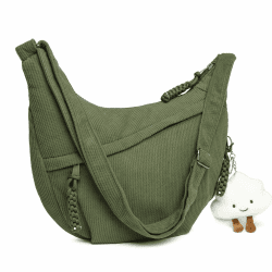 👜 Stylische Crossbody Bag Damen Umhängetasche 🌙 Hochwertiges Cord Material 🎁 Ideales Geschenk für Frauen Angebot bei HelloDeals