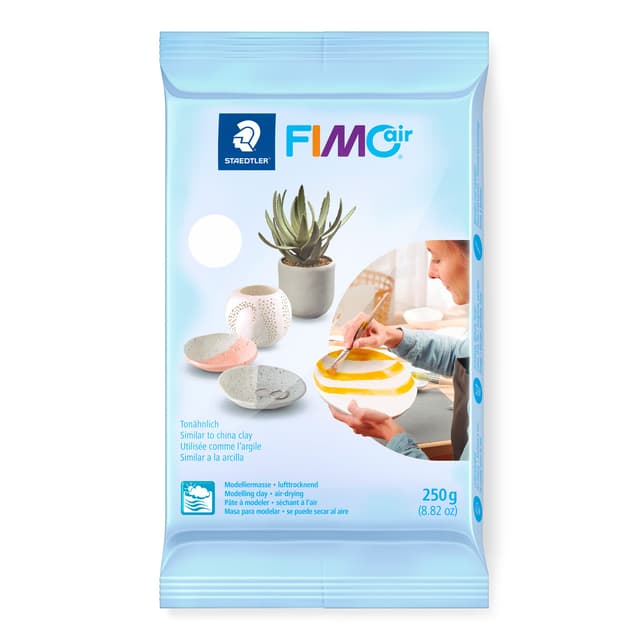 🎨 STAEDTLER FIMO air Modelliermasse, weiß, 250g - Kein Brennvorgang notwendig! 🌟