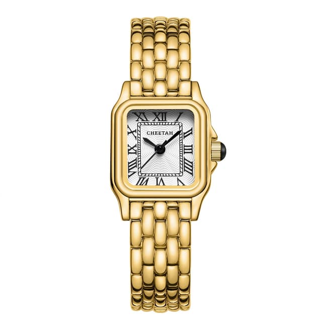 CHEETAH Armbanduhr Damen Gold Weiß ⌚🌟