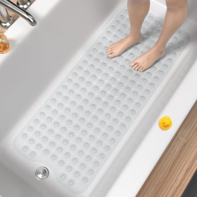 🚿🛁 HITSLAM Badewannenmatte rutschfest, 101 x 40cm Extra Lange Antirutschmatte Badewanne