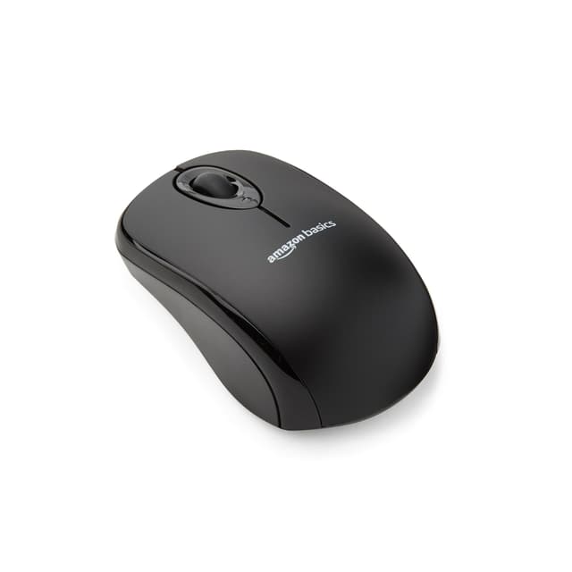 🖱️ Amazon Basics Kabellose Computer-Maus mit USB-Nano-Empfänger, Schwarz - Sonderangebot!