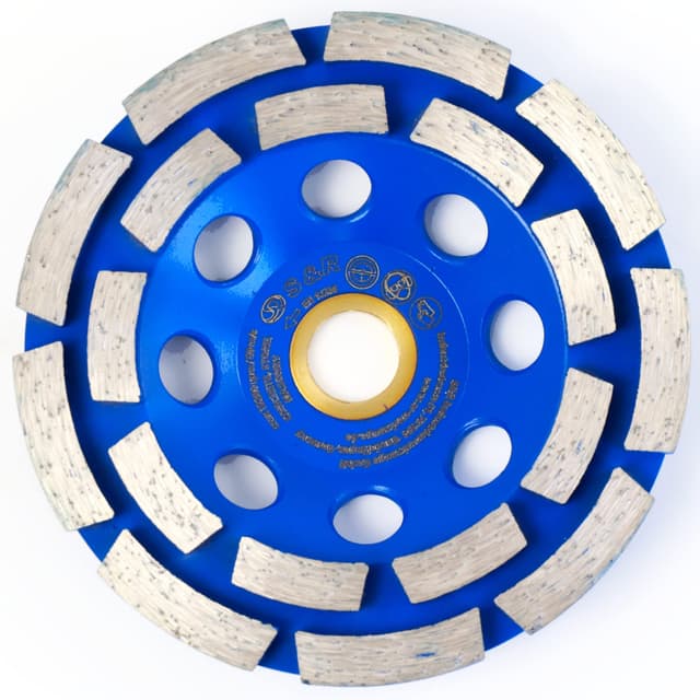 🔹 S&R Diamantschleiftopf, 115mm / 4.5' - Professioneller Diamantschleiftopf für Beton und Stein