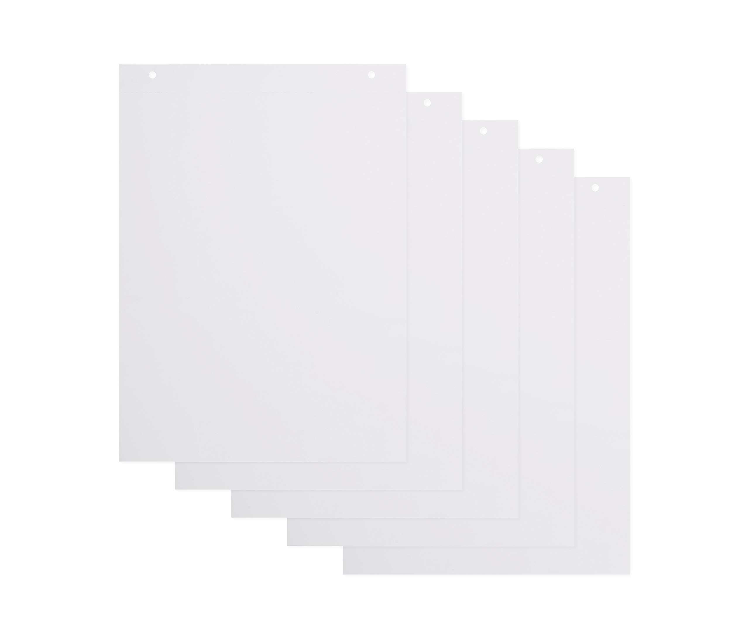 🎨📝 BoardsPlus Blanko Flipchart-Papierblöcke - 5er-Pack A1-Flipchartblöcke