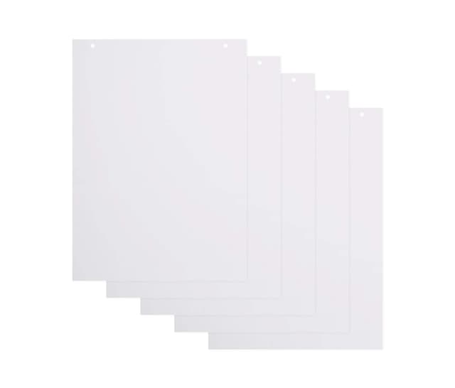 🎨📝 BoardsPlus Blanko Flipchart-Papierblöcke - 5er-Pack A1-Flipchartblöcke