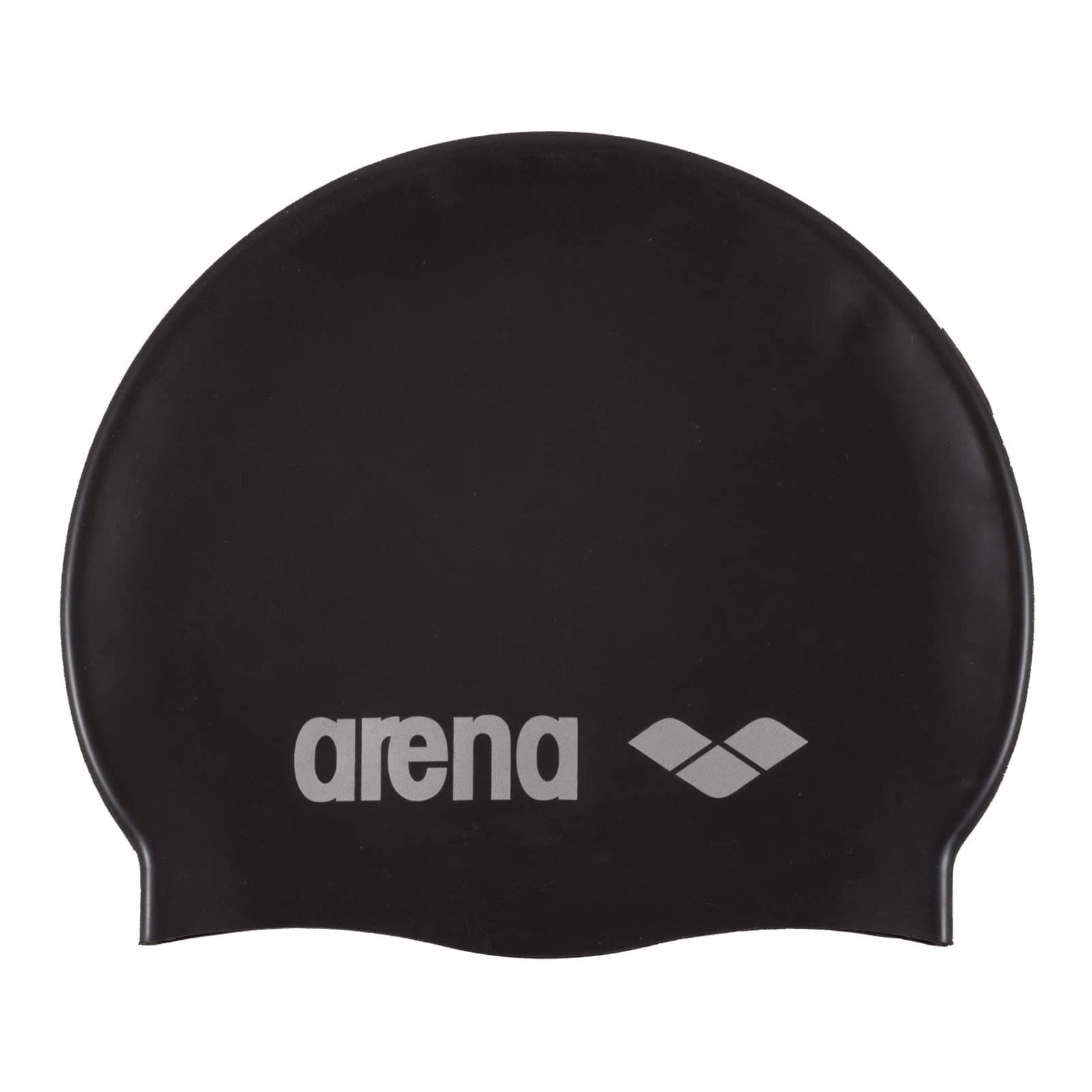 🏊‍♂️🧢 arena Classic Unisex Silikon-Badekappe Black-Silver (55) - Deal!