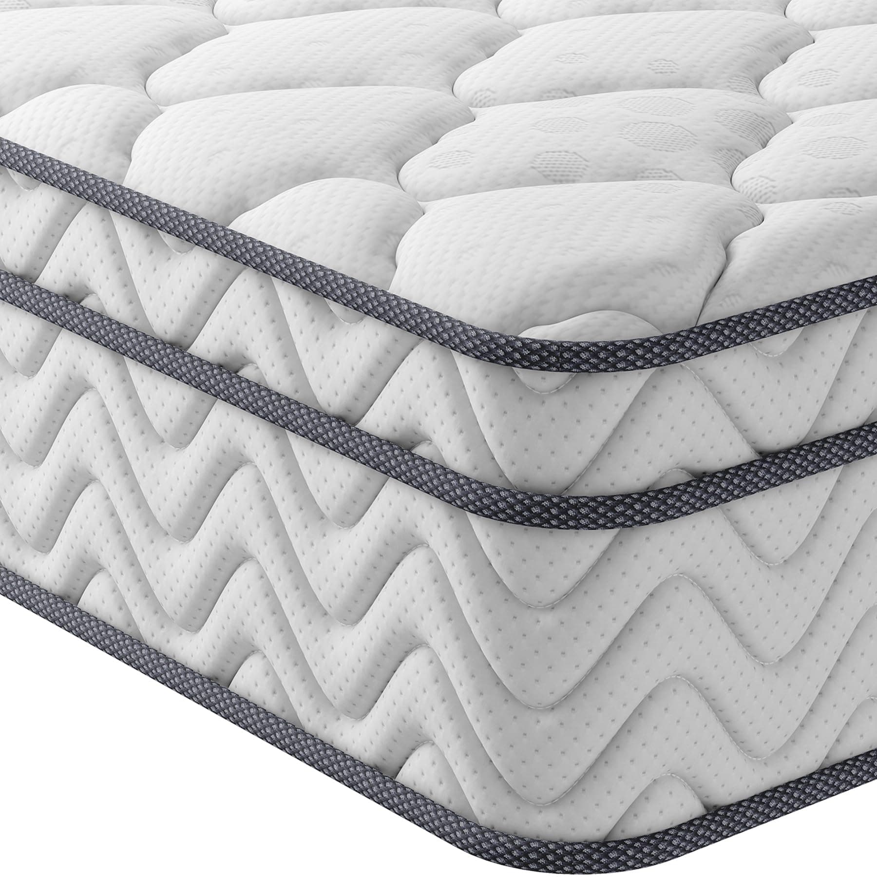 Vesgantti 30cm Höhe Matratze H3 7-Zonen 80x200cm Taschenfederkernmatratze 🌟 Mittelfeste Orthopädische Kaltschaummatratze 🛌
