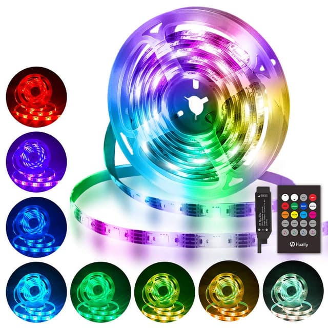 LED Streifen 3M, Hually USB LED Strip mit Fernbedienung 🌈💡