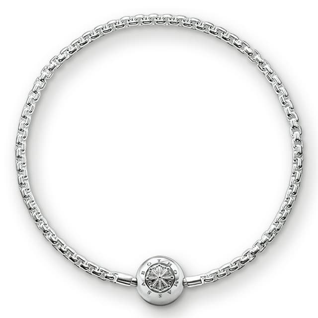 🌟 THOMAS SABO Armband für Beads 925 Sterling Silber KA0001-001-12 22 cm Silber 🌟