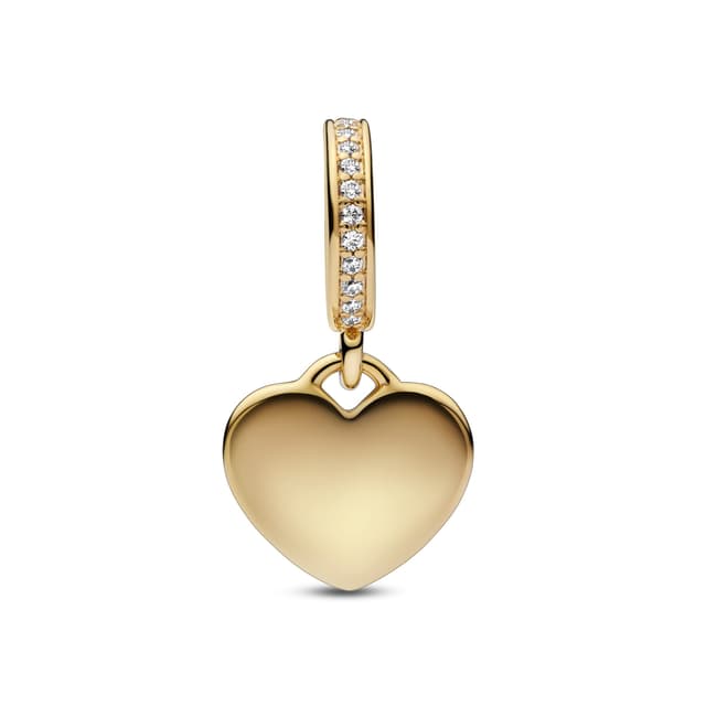 Pandora Moments-Kollektion Gravierbar Herz-Anhänger ❤️🌟