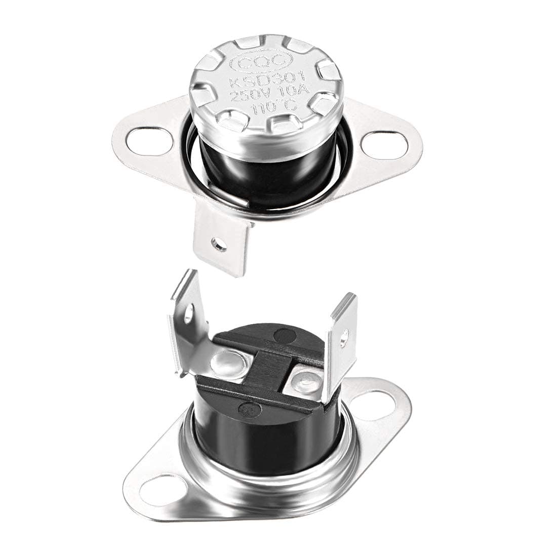 🔥 Deal des Tages! 🔥 sourcing map KSD301 Thermostat 110 °C / 230 °F 10A N.C - 2 Stück