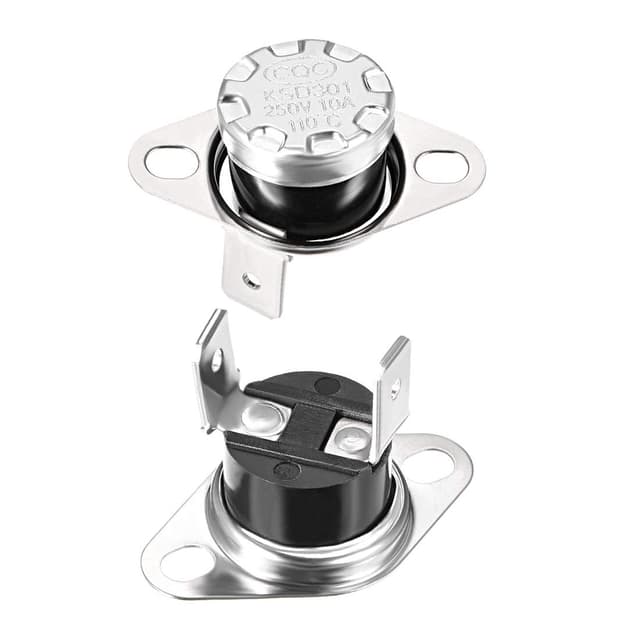 🔥 Deal des Tages! 🔥 sourcing map KSD301 Thermostat 110 °C / 230 °F 10A N.C - 2 Stück