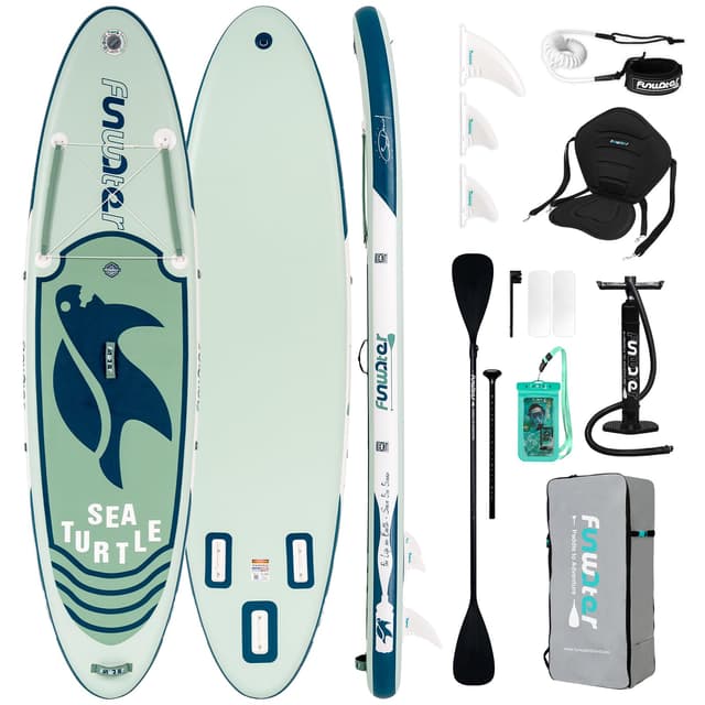 🏄‍♂️🌊 FunWater Aufblasbares Stand Up Paddle Board Set - SUP Komplettes Paddleboard Zubehör 🌊🏄‍♀️