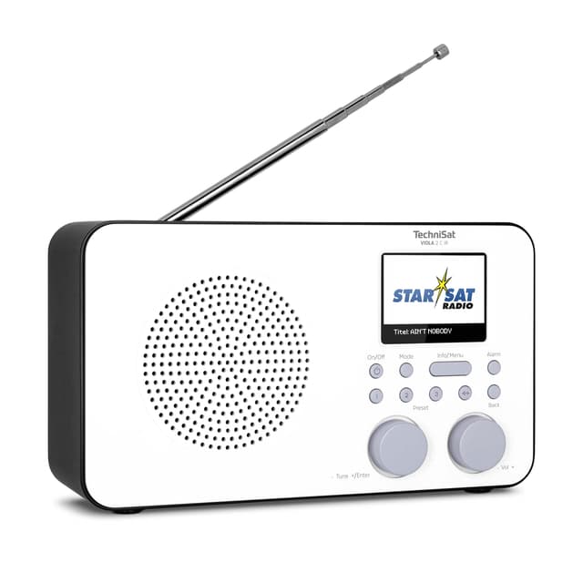 TechniSat VIOLA 2 C IR - Tragbares Internetradio in Weiß ⭐📻
