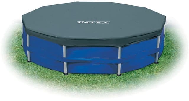 🏊‍♂️🔵 Intex 28031 Round Pool Cover - Poolabdeckplane - Ø 366 cm Angebot!