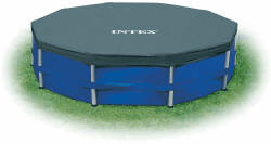 🏊‍♂️🔵 Intex 28031 Round Pool Cover - Poolabdeckplane - Ø 366 cm Angebot! Angebot bei HelloDeals