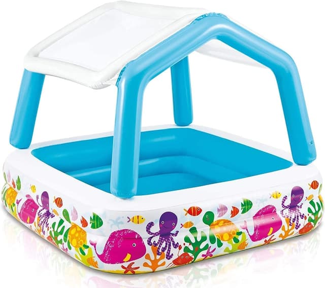 🌞🏊‍♂️ Intex 57470 Sonnenschirm Aquarium Pool, Bunt, 157x157x122 cm 🏊‍♂️🌞