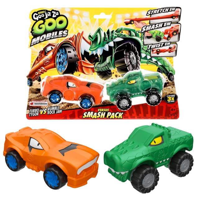 Heroes of Goo Jit Zu Goo Mobiles - Turbo Tygor Vs Rumble Rock Jaw 🦁💥🚗