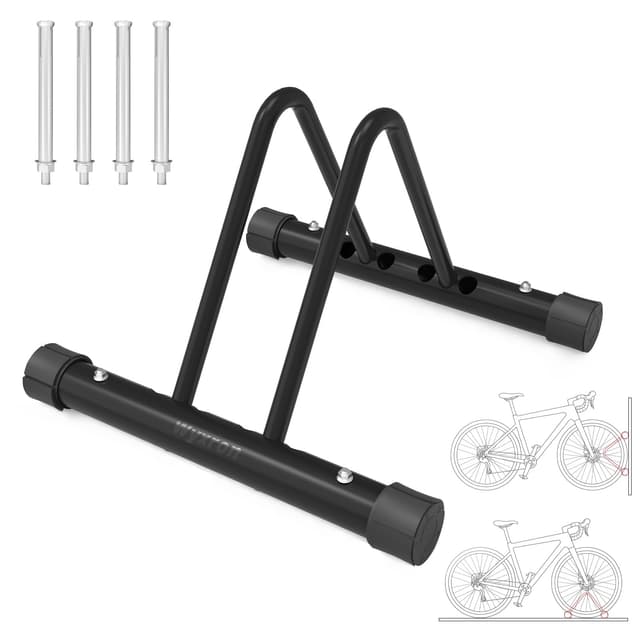 🚲 Wyxron Fahrradständer Boden | DIY Fahrradhalter Professional Stahl | Mountainbike Rennrad MTB(1P)