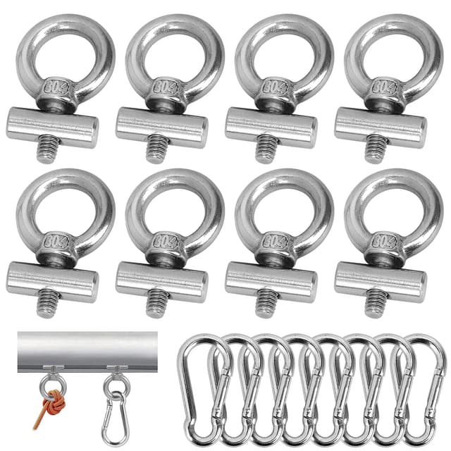 Homgaty Kederleiste Haken, 8er Set 6 mm Edelstahl Markisenhaken 🏕️
