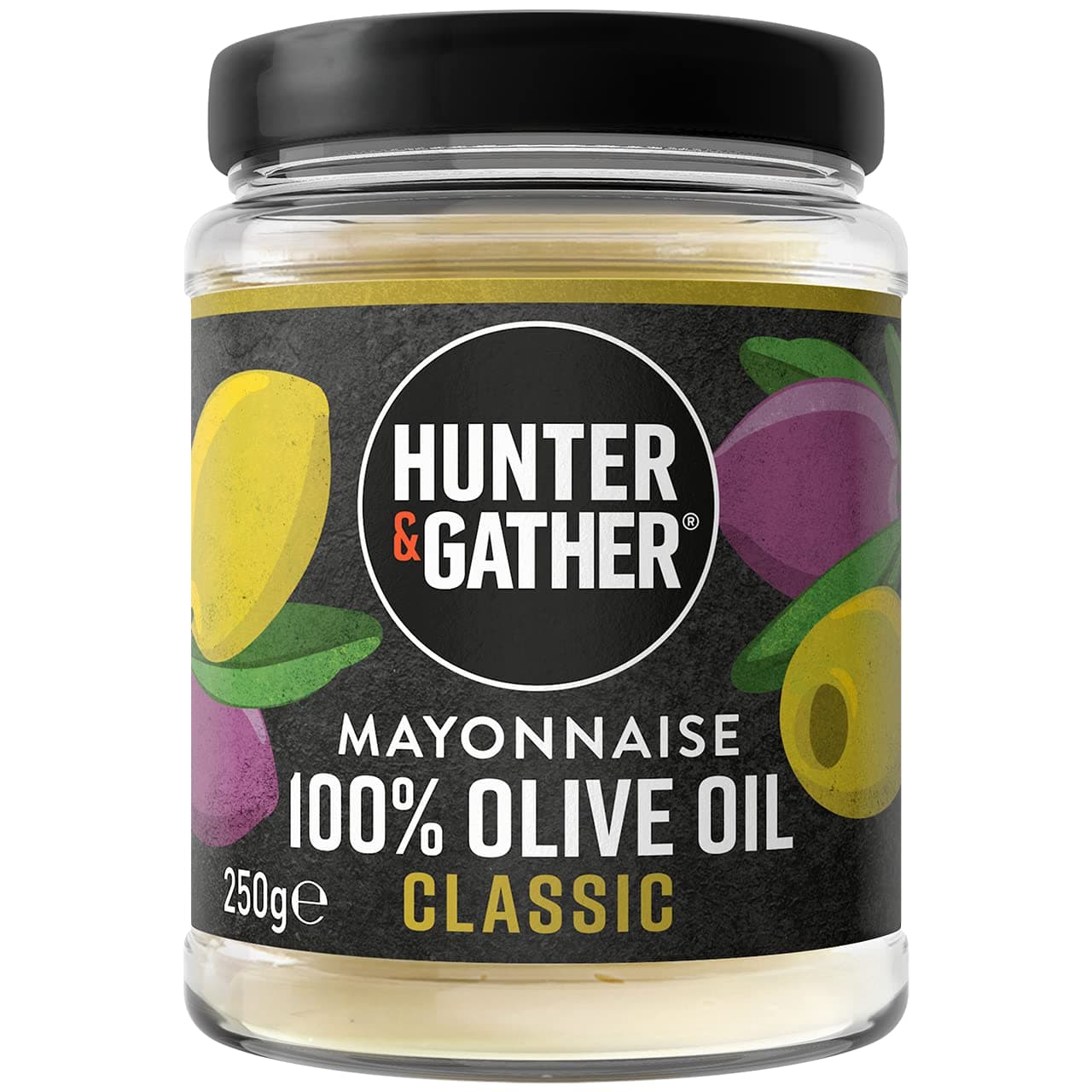 Hunter & Gather Olivenöl Mayonnaise 250 g | Paleo & Keto freundlich 🥑🍅 | Zucker- & Glutenfreie Olivenöl Mayo