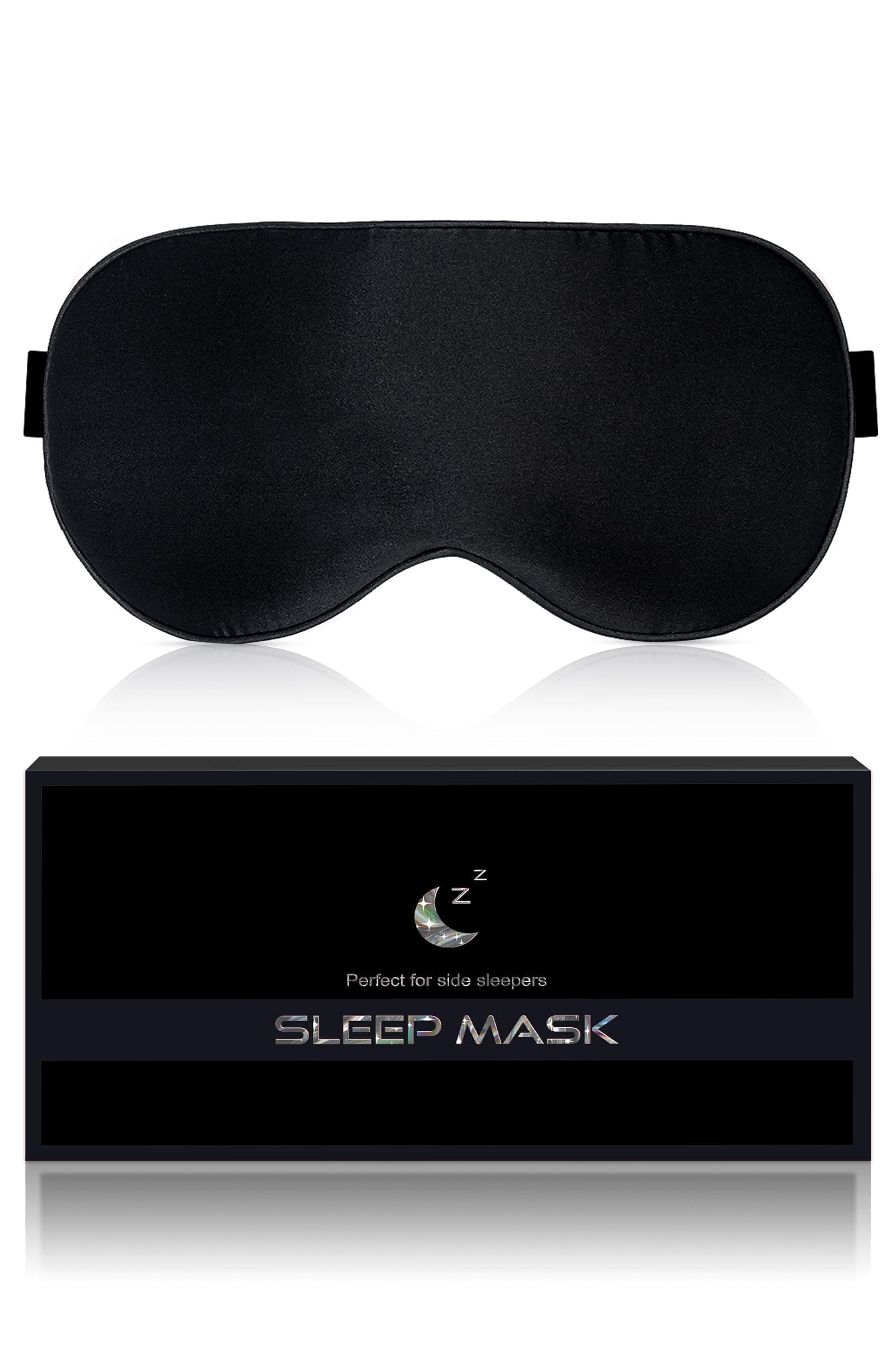 Aosun Schlafmaske Seide für Seitenschläfer 🌙 100% Bio Maulbeerseide