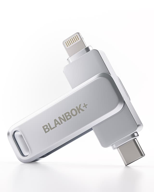 📱BLANBOK+ MFi Zertifizierter 512GB USB C Stick für iPhone 15