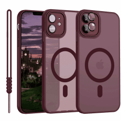 📱 iPhone 11 Hülle mit MagSafe - Dunkel Rot