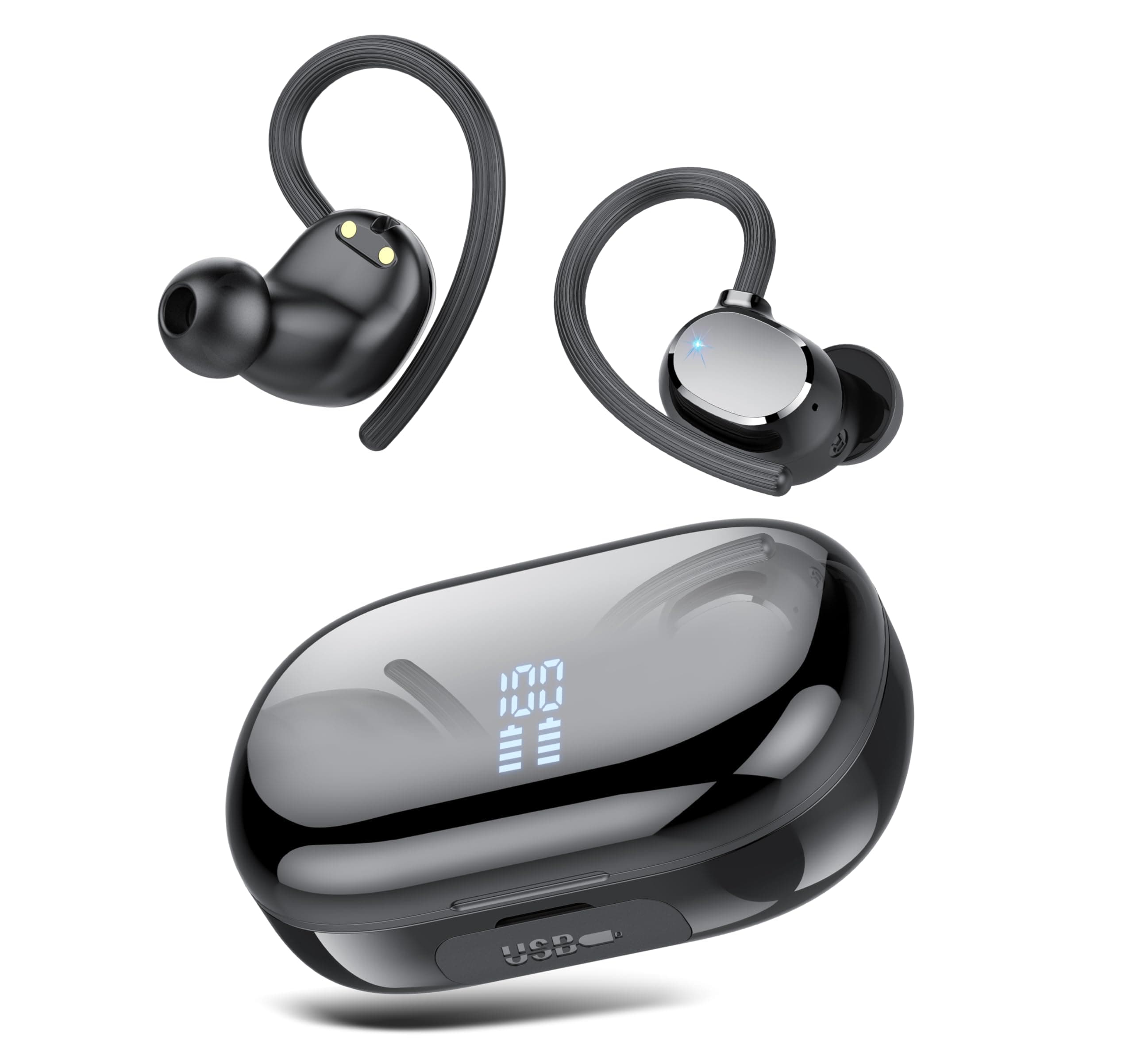 🎧 Bluetooth Kopfhörer mit 128Std Spielzeit und ENC Mic 🌙