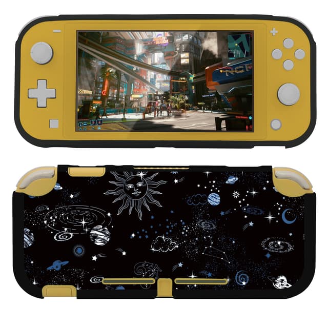 🌌 Pearl Angeli Hülle Kompatibel mit Switch Lite, TPU Schützhülle Silikon Tasche rutschfest Stoßfest Ultradünn Case Zubehör