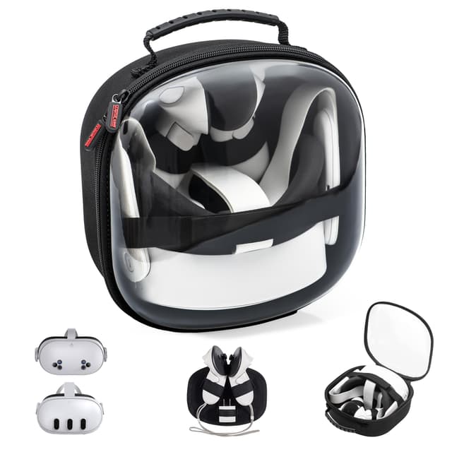 🎮👜 Tasche für Meta Quest 3S/Quest 3 | Reise Lagerung Tragetasche Transparent