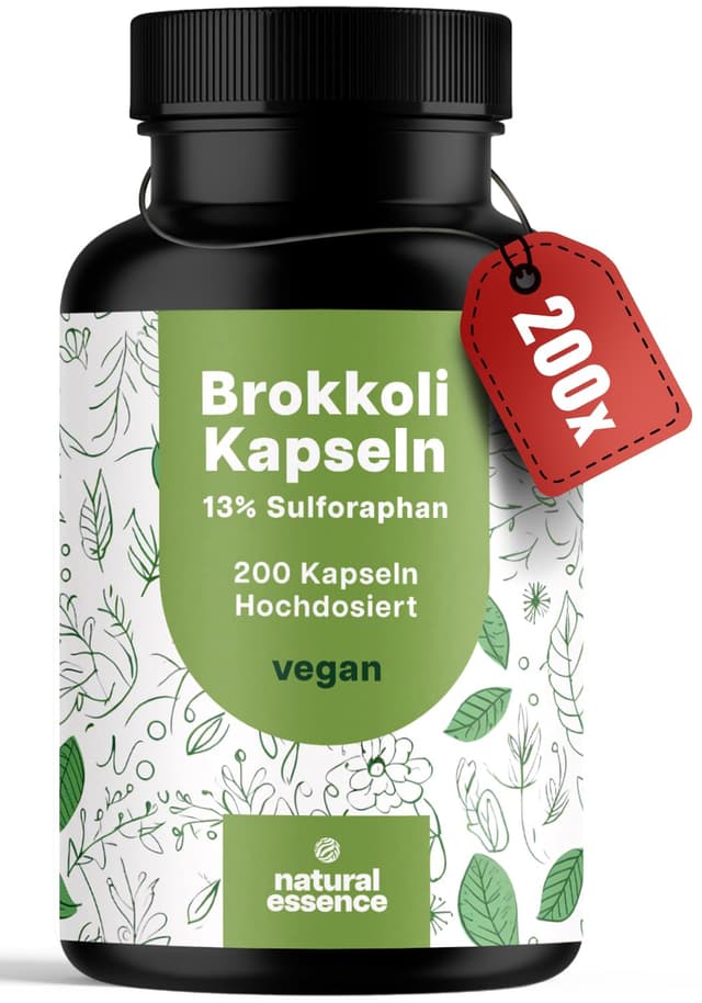 🥦 Brokkoli Kapseln - Hochdosiertes Sulforaphan - Vegan & Natürlich 🌿