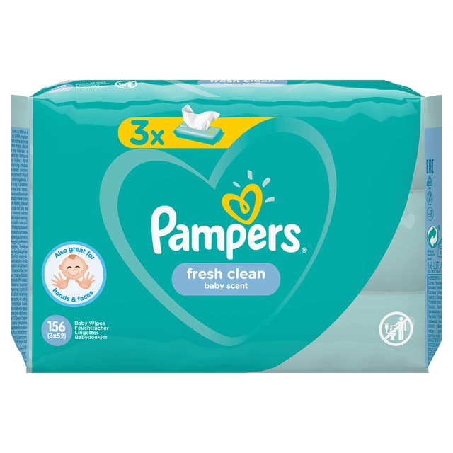 👶 Tolles Angebot! Pampers Fresh Clean Baby-Feuchttücher 52 Stück