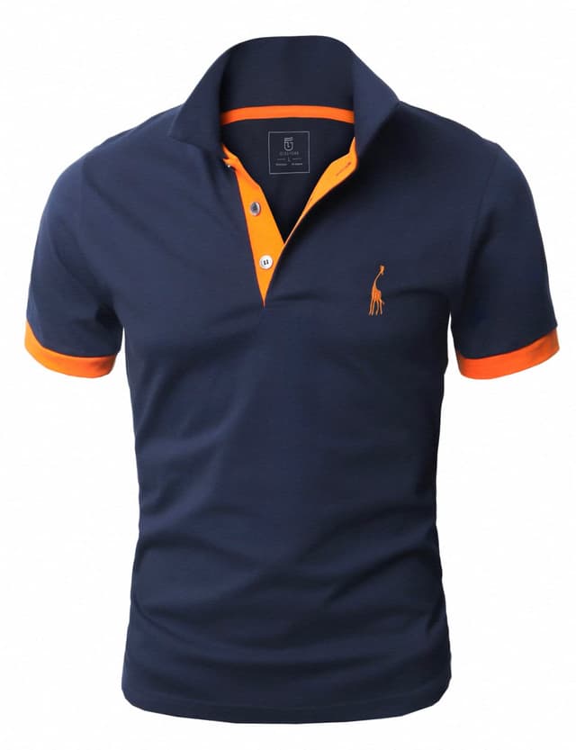 👕 GLESTORE Poloshirt Herren Männer Hemd Herren Kurzarm Shirt Sommer 3XL A1-marine