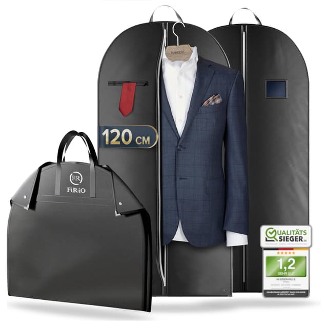 👔 FiRiO® 2 x Premium Kleidersack - BIS 50% DICKERES MATERIAL 🧳💼