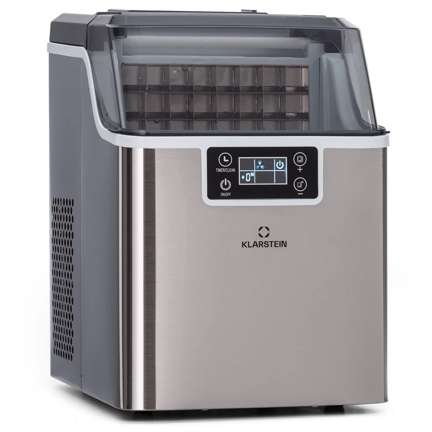 🧊 Klarstein Eiswürfelmaschine für Zuhause Camping Gastro - 20kg/24h Silber