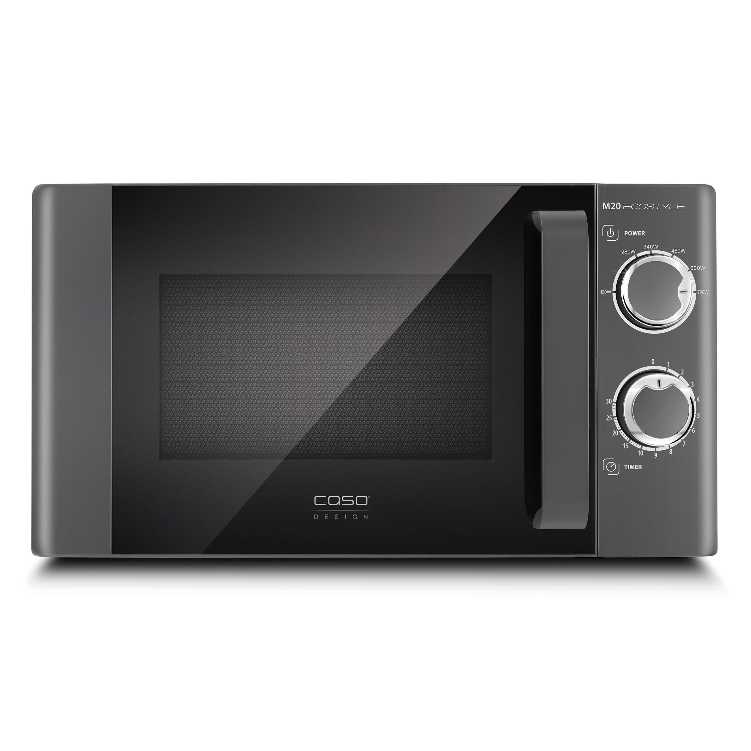 CASO | M20 Ecostyle Mikrowelle 🌟 | einfache Bedienung, 20 L Garraum, 700 Watt Leistung