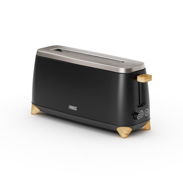 👑 Prinzessin Toaster Pure - 2 Scheiben - 7 Bräunungsstufen - 800-1000 W - Schwarz 🍞