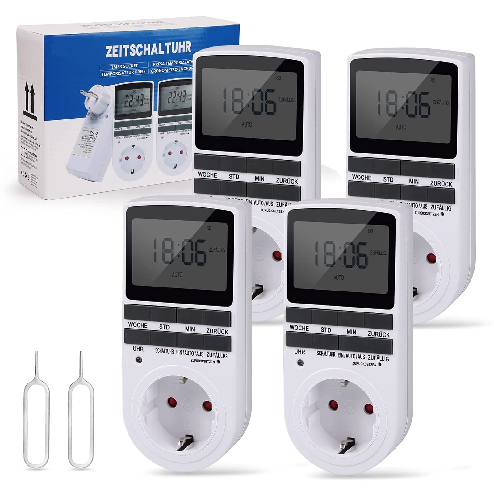 Digitale Elektrische Zeitschaltuhr Steckdose - Deutsche Version! 🕒🔌