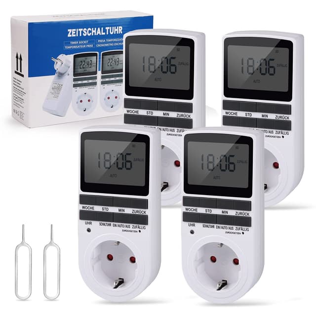 Digitale Elektrische Zeitschaltuhr Steckdose - Deutsche Version! 🕒🔌
