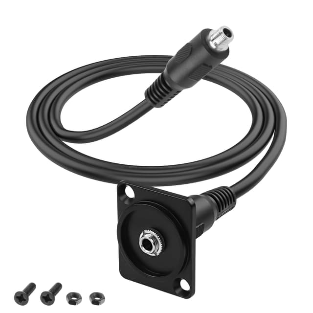 MEIRIYFA 3.5mm TRRS auf D-Typ Panel Mount Audio Verlängerungskabel 🎧🔌