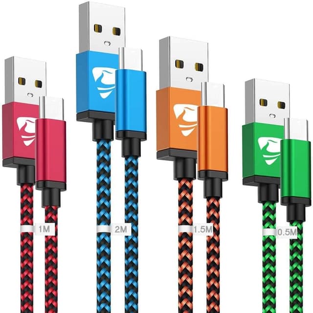 🔌📱 USB C Kabel [4Stück 0.5M 1M 1.5M 2M] Ladekabel USB C Schnellladekabel
