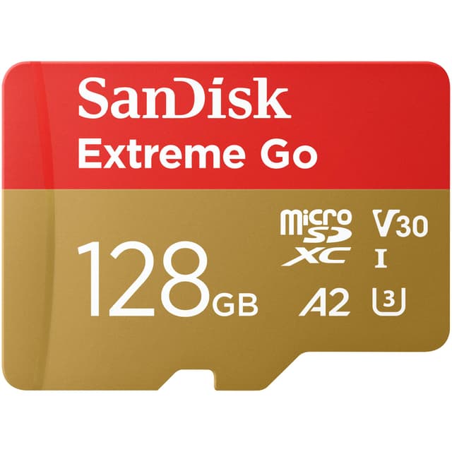 SanDisk 128GB Extreme Go micro SDXC UHS-I-Kaart 128 GB + SD-Adapter Deal 📸🚀